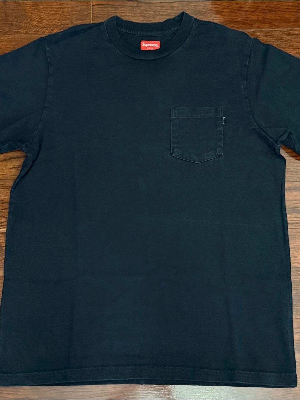 Supreme Black Pocket Tee Great Condition Size M